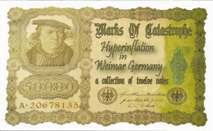 Germany Weimar Republic Hyperinflation Period - A Collection Of Twelve Banknotes