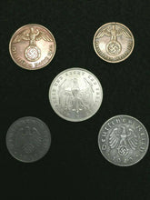 Load image into Gallery viewer, Rare WW2 German Coins Set with Secure Display Case Historical WW2 Artifacts