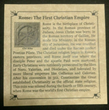 Load image into Gallery viewer, First Christian Empire Roman Bronze Coin 306 - 410 AD - Certified Authentic Coin - Collectors Couch