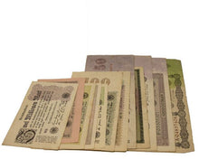 Load image into Gallery viewer, Marks of Catastrophe - A Set of 12 Weimar Germany Hyperinflation Banknotes - Collectors Couch