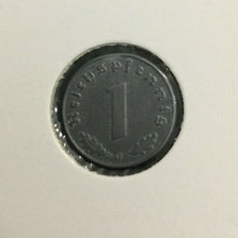 Load image into Gallery viewer, WWII Germany 1 Reichspfennig Zinc Coin COA &amp; History &amp; Album Included