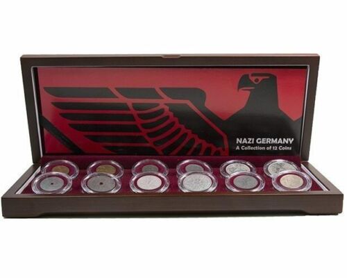 World War II Certified Boxed Collection of 12 Coins COA & History & Box Included - Collectors Couch