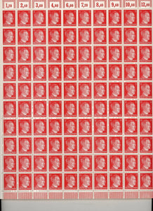 Stamp Germany Mi 788 Sc 511B Sheet 1941 WWII Fascism War Era Hitler MNH 12PF - Collectors Couch