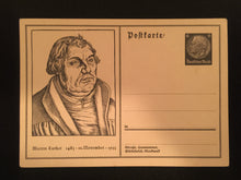 Load image into Gallery viewer, WWII Nazi Germany 1933 Martin Luther Anniversary Special Postcard - Collectors Couch
