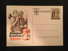 Load image into Gallery viewer, WWII Nazi Germany 1941 Winter Relief Organization Fighting Work Victims Post Card - Collectors Couch