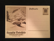 Load image into Gallery viewer, WWII Nazi Germany 1936 Third Reich International Winter Sports Week Garmisch Special Postcard