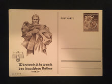 Load image into Gallery viewer, WWII Nazi Germany 1939 Winter Aid Special Postcard - Collectors Couch
