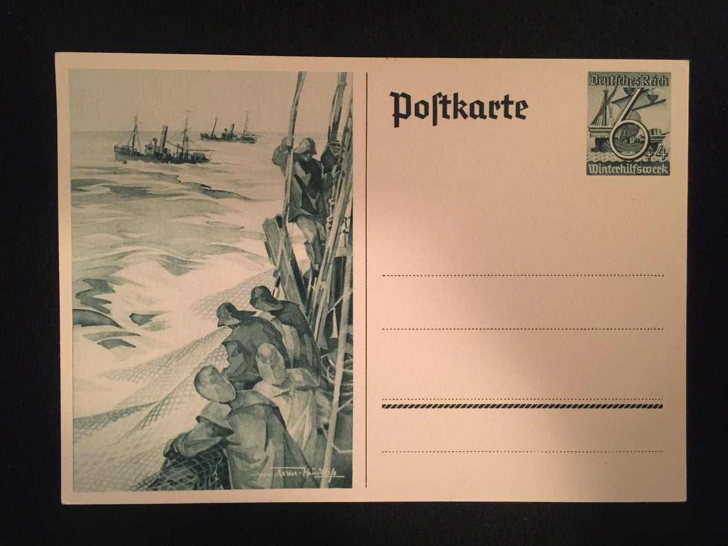WWII Nazi Germany 1940 Winter Aid Special Postcard - Collectors Couch