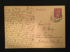 WWII Nazi Germany 1944 Used Historical Postcard