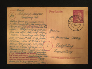 WWII Nazi Germany 1944 Used Historical Postcard