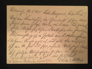 WWII Nazi Germany 1944 Used Historical Postcard - CARL PETERS