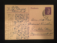 Load image into Gallery viewer, WWII Nazi Germany 1941 Used Historical Postcard with HITLER Stamp