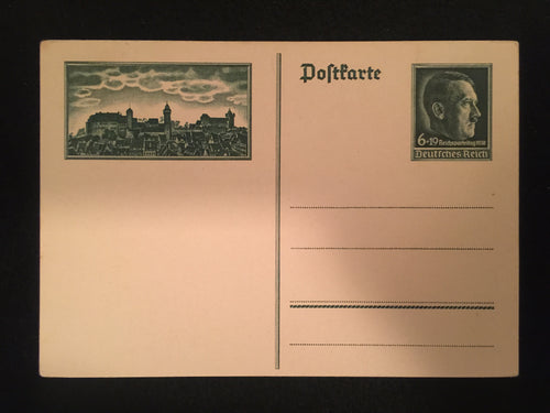 WII Nazi Germany 1938 unused Historical Postcard