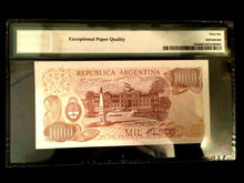 Load image into Gallery viewer, Argentina 1000 Pesos 1976 World Paper Money UNC Currency - PMG Certified