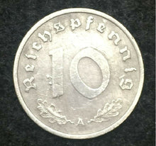 Load image into Gallery viewer, WW2 Rare10 RP German Coin &amp; Stamp &amp; 20 Mark Bill in Holder -Historical Artifacts - Collectors Couch