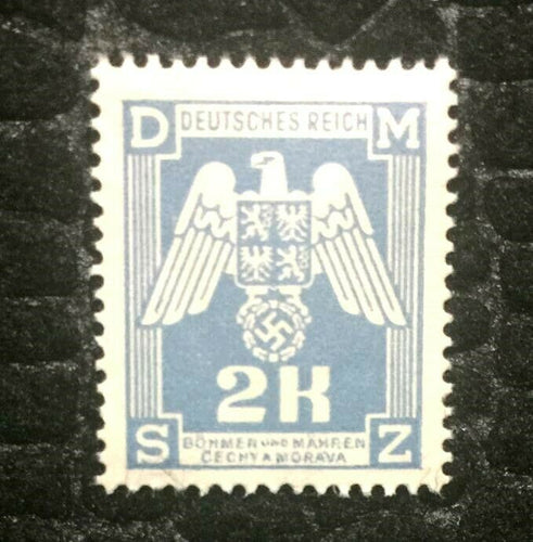 Rare Old Antique Authentic WWII German Nazi Eagle Unused Stamp with SWASTIKA - 2K - Collectors Couch