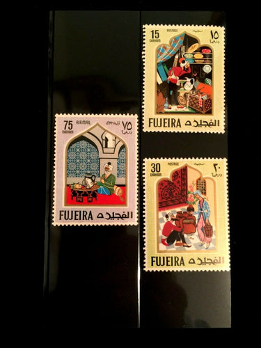 Fujeria Stamps Lot of 3 - Vintage Historical Stamps -  Antique Collectors Set - Collectors Couch