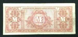 1944 WWII Germany Allied Occupation Military Currency 100 Mark Banknote - S-823