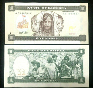 ERITREA 1 Nakfa Banknote World Paper Money UNC Currency