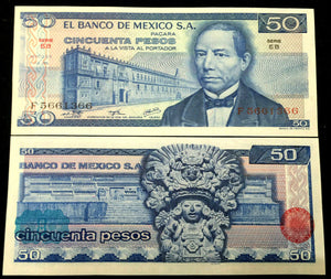 Mexico 50 Pesos 1976 Banknote World Paper Money UNC