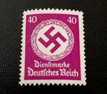Load image into Gallery viewer, Historical Antique- German 10 Pfennig Coin with Famous 40pf Purple Unused Stamp