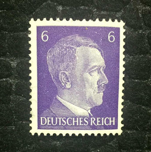 Rare Old German Authentic WWII Unused Hitler 6K Stamp