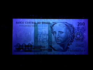 Brazil 200 Cruzeiros 1990 Banknote World Paper Money UNC Currency Bill Note