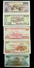 Load image into Gallery viewer, Vietnam 2000,1000,500,200,100 Dong Banknote Set World Paper Money UNC Currency - Collectors Couch