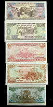 Load image into Gallery viewer, Vietnam 2000,1000,500,200,100 Dong Banknote Set World Paper Money UNC Currency