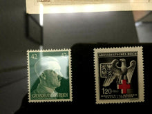 Load image into Gallery viewer, Authentic Rare German 1000 Mark Bill &amp; 5 Mark SILVER Coin &amp; Stamps