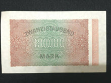 Load image into Gallery viewer, German 20000 Mark Bill - Crisp Uncirculated - Collection Item - Collectors Couch