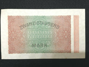 German 20000 Mark Bill - Crisp Uncirculated - Collection Item - Collectors Couch