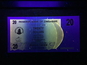 Zimbabwe 20 DOLLARS 2006 Banknote World Paper Money Currency UNC