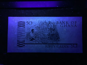 Ghana 50 Cedis 1980 Banknote World Paper Money UNC Currency Bill Note - Collectors Couch