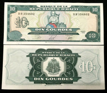 Load image into Gallery viewer, Haiti 10 Gourdes 1999 Banknote World Paper Money UNC Currency Bill Note