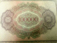 Load image into Gallery viewer, Authentic German - 100000 Reichsbanknotes Berlin 1 Feb 1923 - Historical Bill