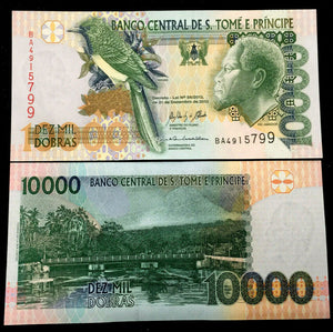 SAINT THOMAS - 10000 Dobras 2013 Banknote World Paper Money UNC Currency Bill