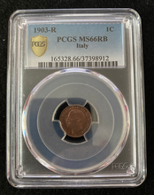 Load image into Gallery viewer, Italy Centisimo 1903-R PCGS MS66 RB - Collectors Couch