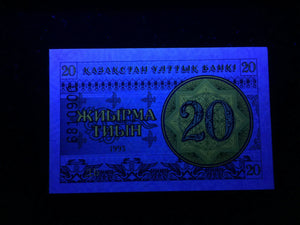 Kazakhstan 20 Tyin 1993 Banknote World Paper Money UNC - Collectors Couch