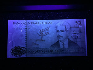 Brazil 50 Cruzados 1986 Banknote World Paper Money UNC Currency Bill - Collectors Couch