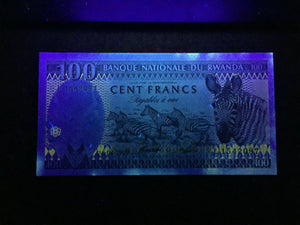 Rwanda Africa 100 Francs 1989 Banknote World Paper Money UNC Currency Bill Note