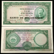 Load image into Gallery viewer, Mozambique 100 Escudos 1961 Large Banknote World Paper Money UNC Bill Note