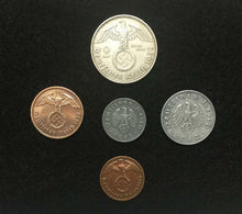 Load image into Gallery viewer, Rare WW2 German Coins Set Big Eagle SILVER Coin with Secure Display Case - Collectors Couch