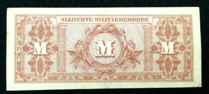 1944 WWII Germany Allied Occupation Military Currency 100 Mark Banknote - S105