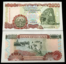 Load image into Gallery viewer, Ghana 2000 Cedis 2003 Banknote World Paper Money UNC Currency Bill Note