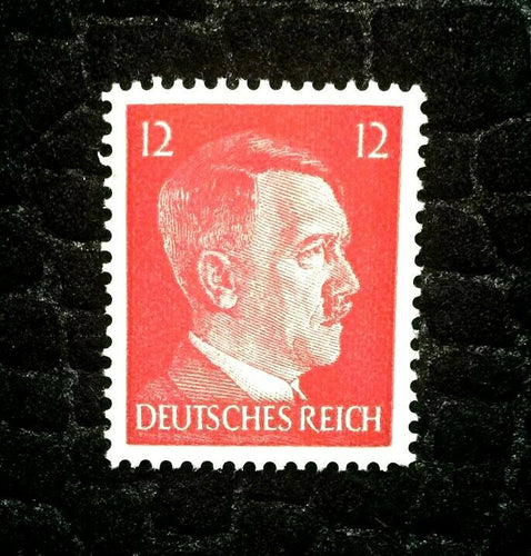 Rare Old Antique Authentic WWII German Unused Hitler 12K Stamp