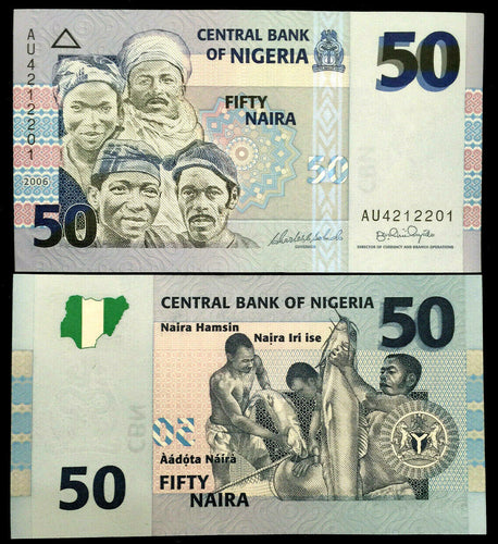Nigeria 50 Naira 2006 Banknote World Paper Money UNC Currency Bill Note - Collectors Couch