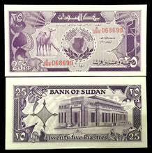 Load image into Gallery viewer, Sudan 25 Piastres 1987 Banknote World Paper Money UNC Currency Bill Note