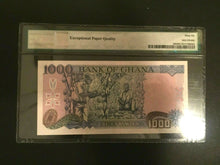 Load image into Gallery viewer, Ghana 1000 Cedis Banknote World Paper Money PMG 67 EPQ Superb Gem L2 - Collectors Couch