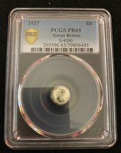 Load image into Gallery viewer, 1937 Great Britain Silver Penny PCGS PR65 - Collectors Couch